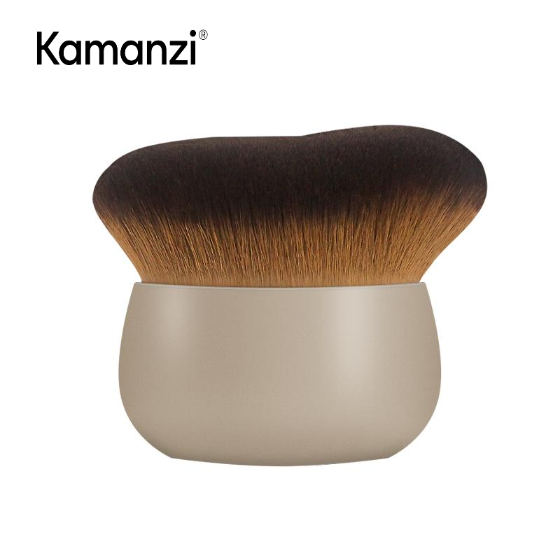 Kamanzi Vegan Makeup Brush Set Flat Silicone Foundation Lotion Tanning Body Concealer Handle for Applying Products