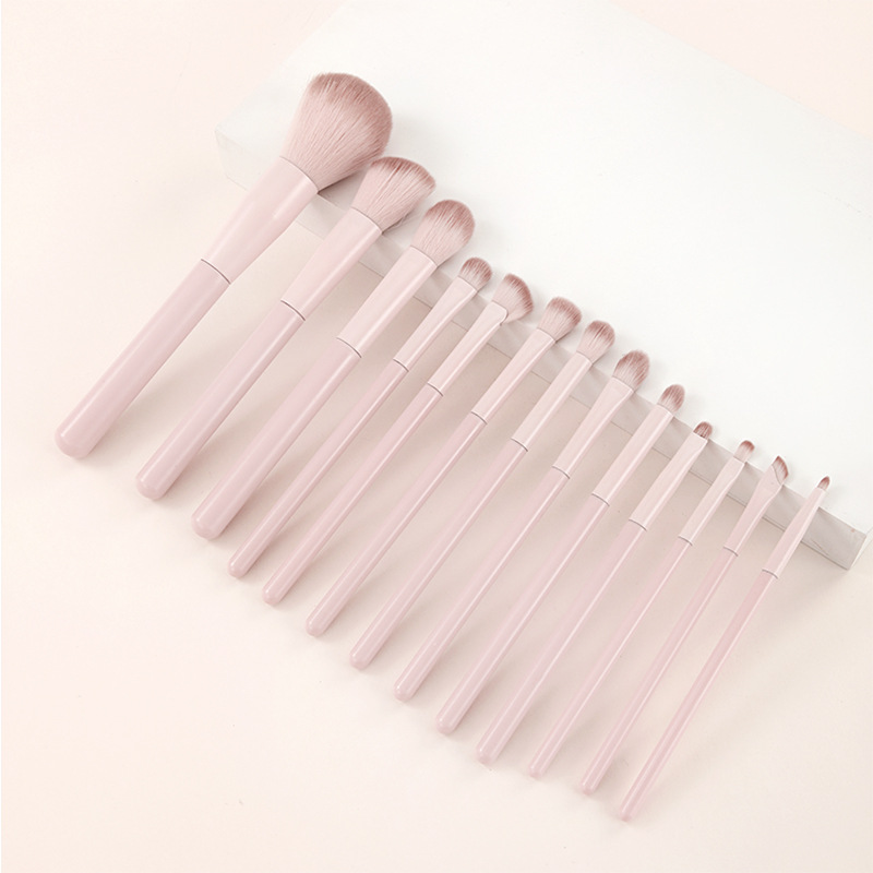 13pcs Makeup Brush Set Synthetic Fibre Eyeshadow Blush Contour Highlighter Blending
