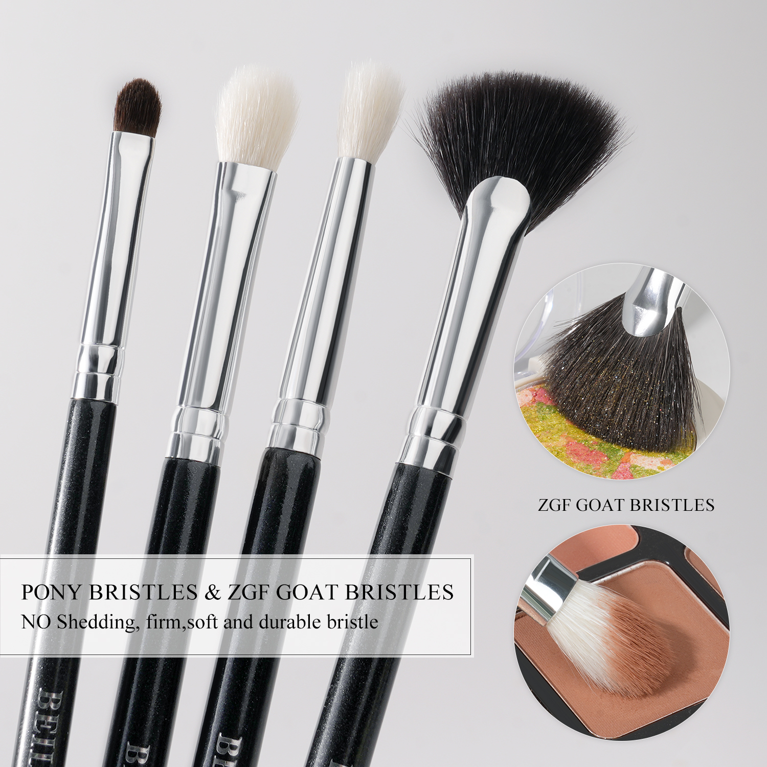 Luxury makeup brush set detail 7