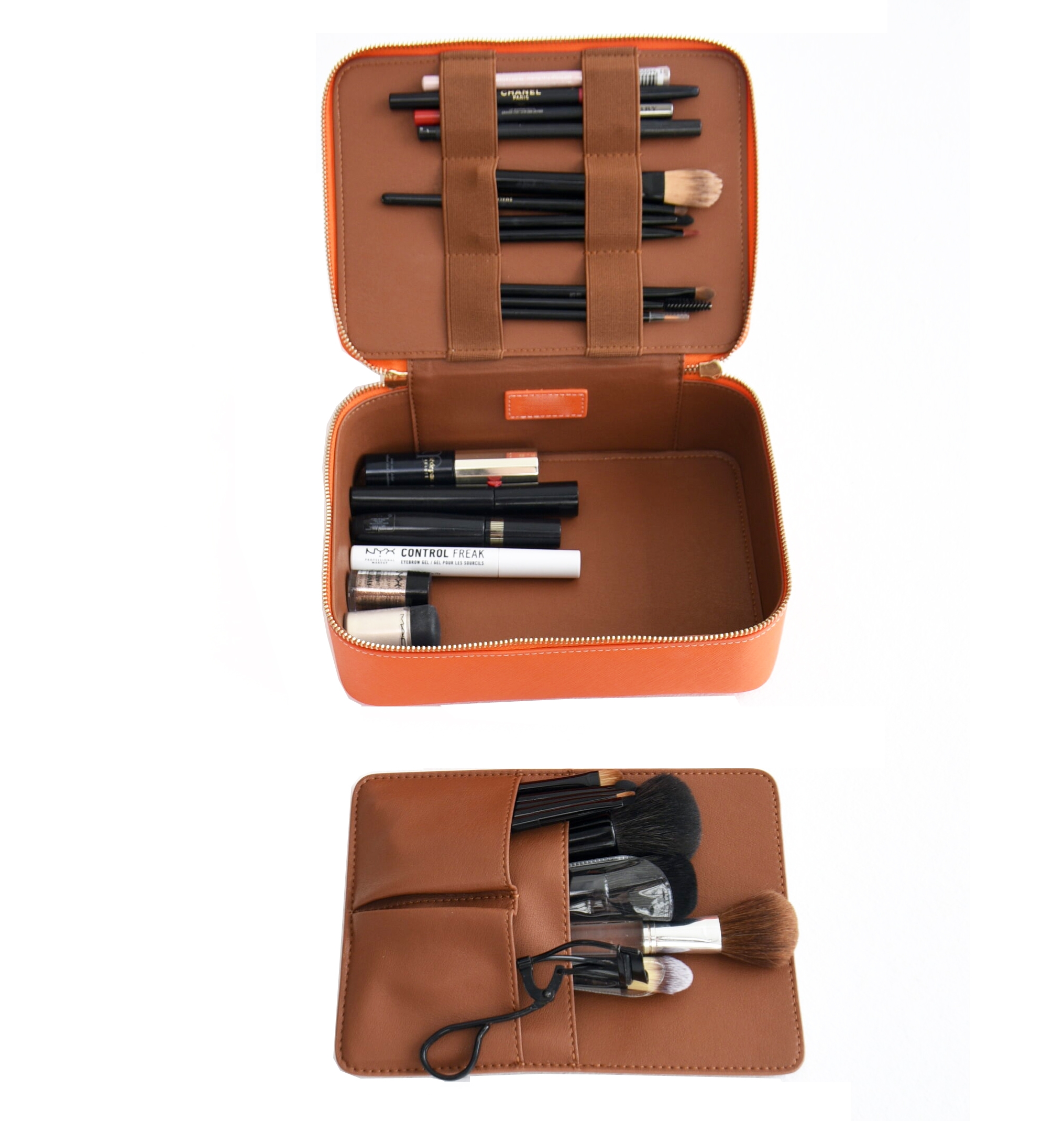 Medium Pu Brushes case Make up Brush Organizer Make up Brush Set Bag Leather