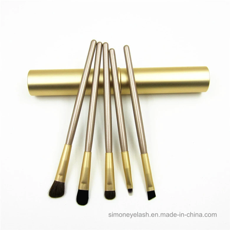 5PCS Makeup Brushes for Beginner with with Round Tube Case