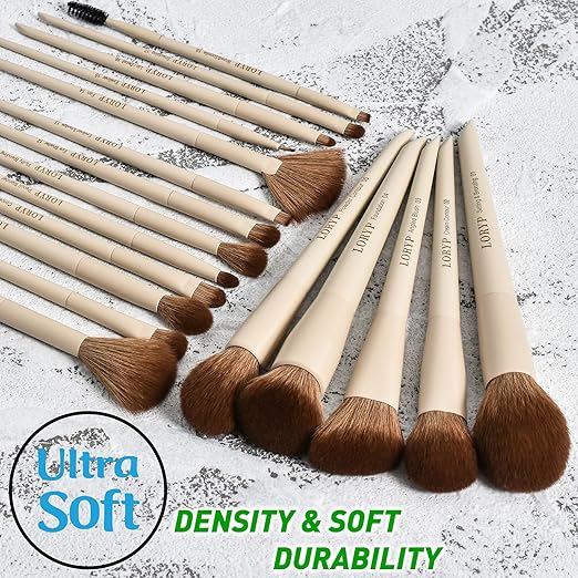 JLY Vegan Luxury Makeup Brush Set Manufacturer Custom Logo 18pcs/set Mini Travel Makeup Brushes For Girl