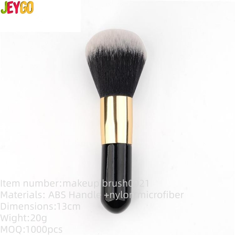 Luxurious Large, Soft Vegan Kabuki Brush Set Multi-Functional Powder Brushes Black