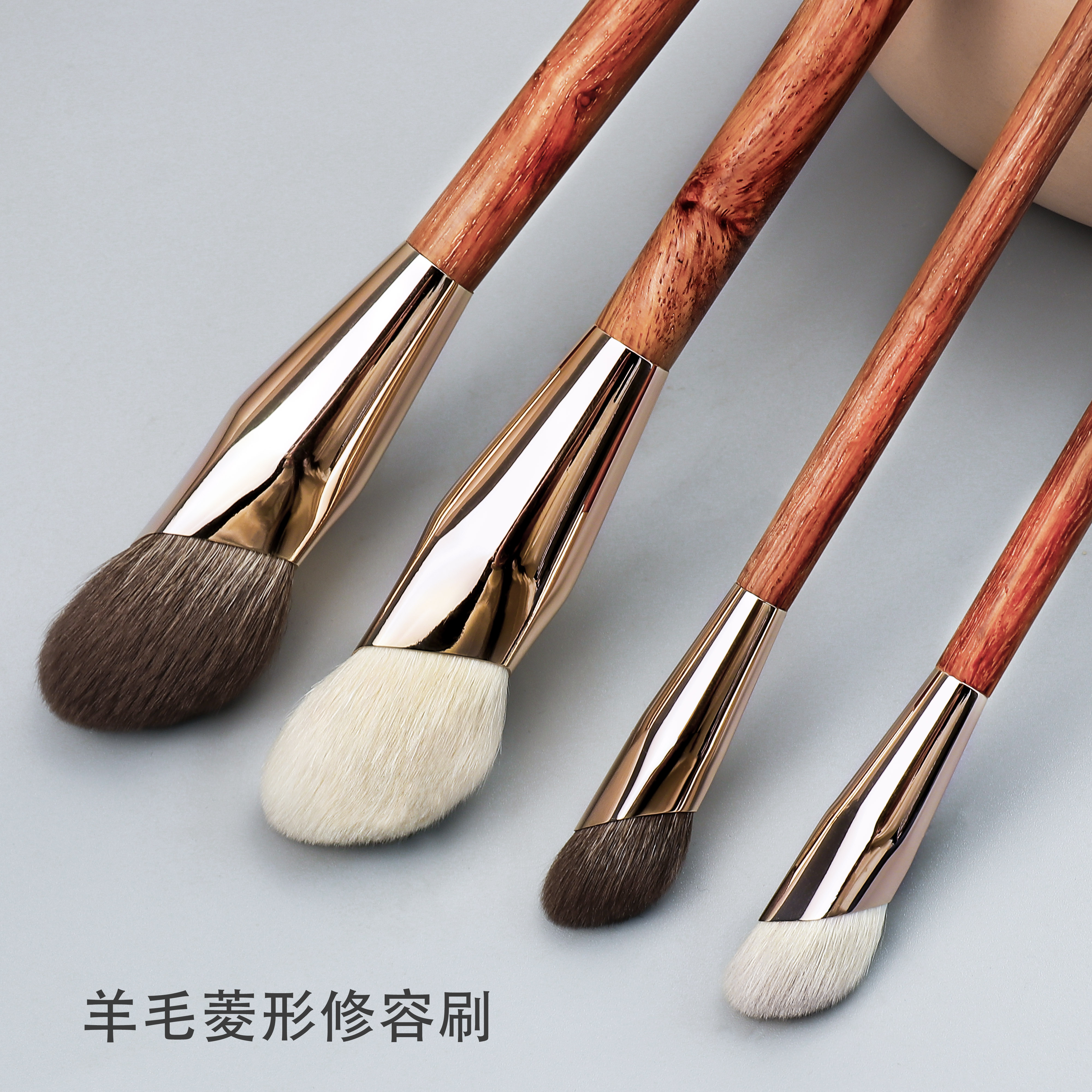 2025 Luxury Diamond Contour Brush Makeup Tool Natural Hair Makeup Brush Set Premium Goat Hair