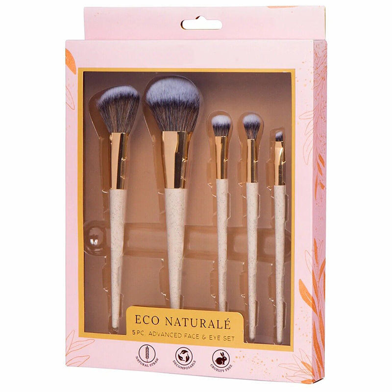 Wheat Straw Makeup Brushes Set
