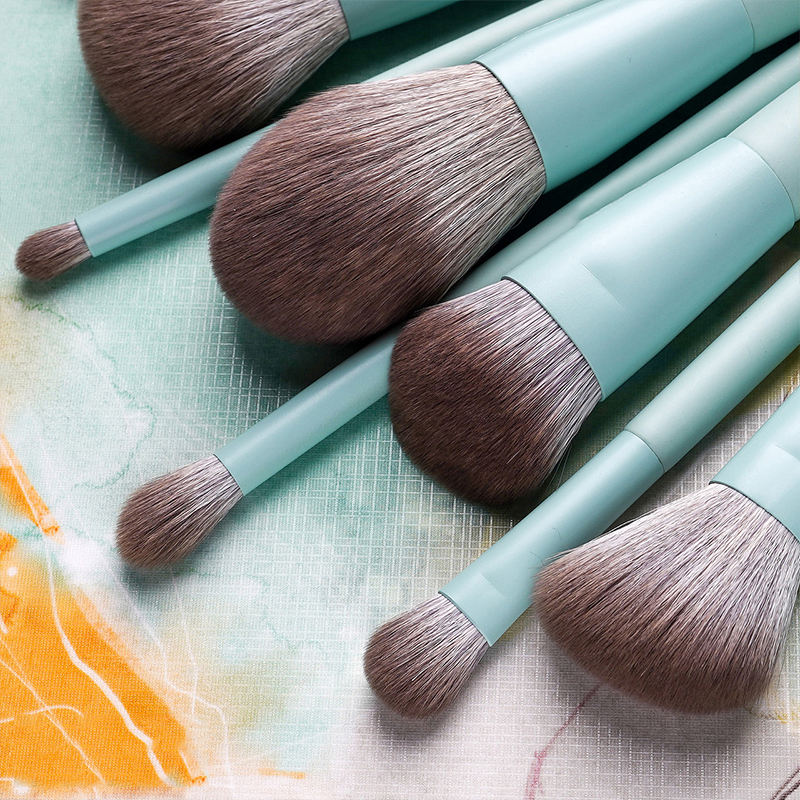 Hot Selling Makeup Brushes for Powder Blush Eyeshadow Contour Brows Vegan Cruelty Free 10pcs Vegan High Quality Makeup Brush Set