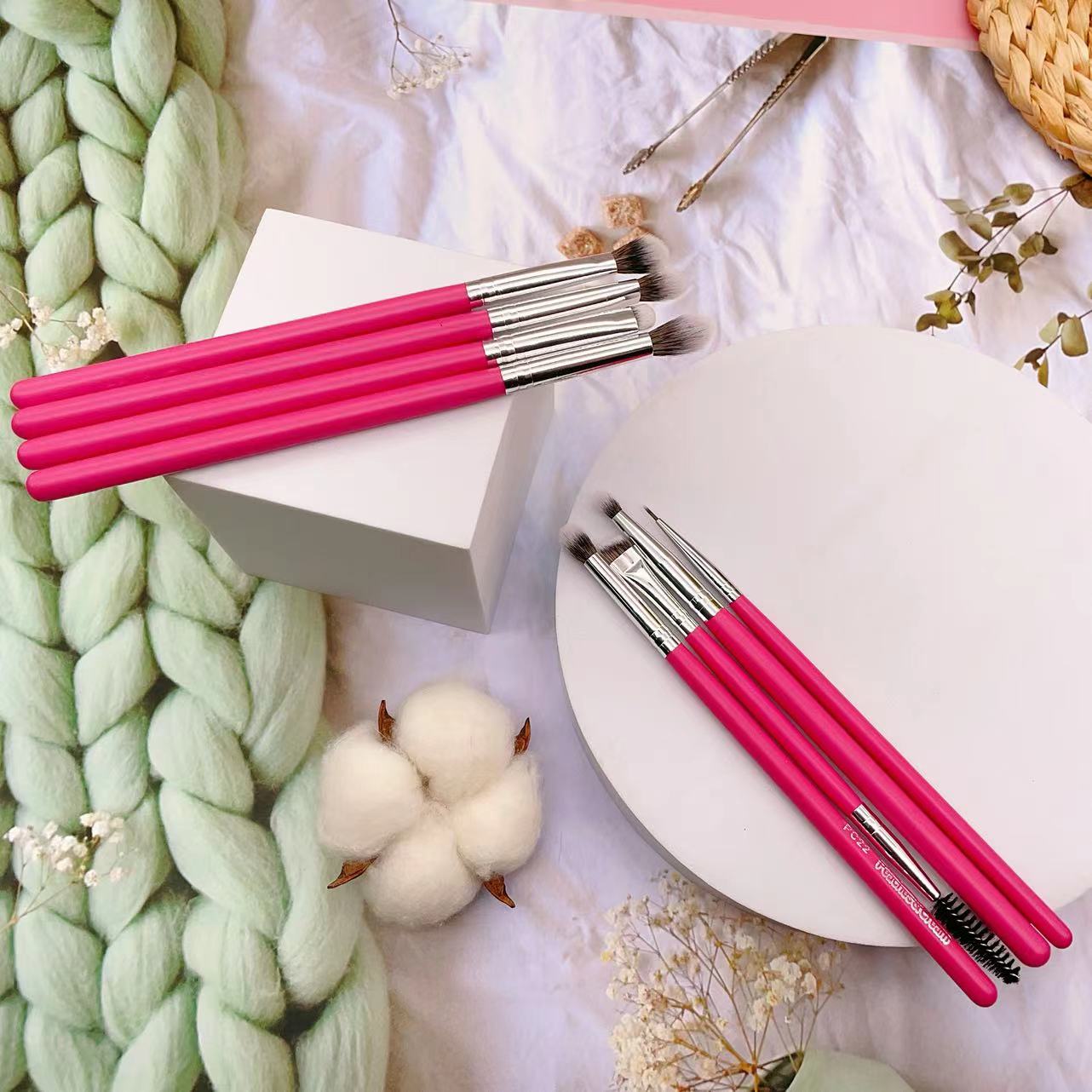 YRX W016 8PCS Custom Professional Eye Brow Brush Make up Brushes Sets Wholesale Makeup Brush Set