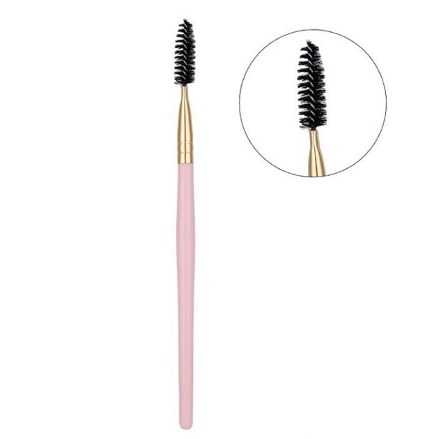 Pink Durable Eyebrow and Eyelash Mascara Brush