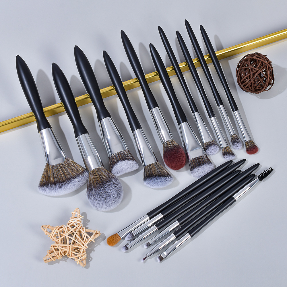 17pcs Premium Synthetic Makeup Brushes Set Powder Foundation Blush Contour Concealer Lip Eyeshadow Brushes Kit for Face
