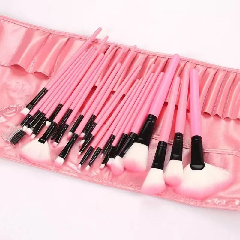 Hot Sale Professional Multifunctional 24pcs/pack Premium Synthetic Face &amp; Shaving Brush Foundation Makeup Brush Set