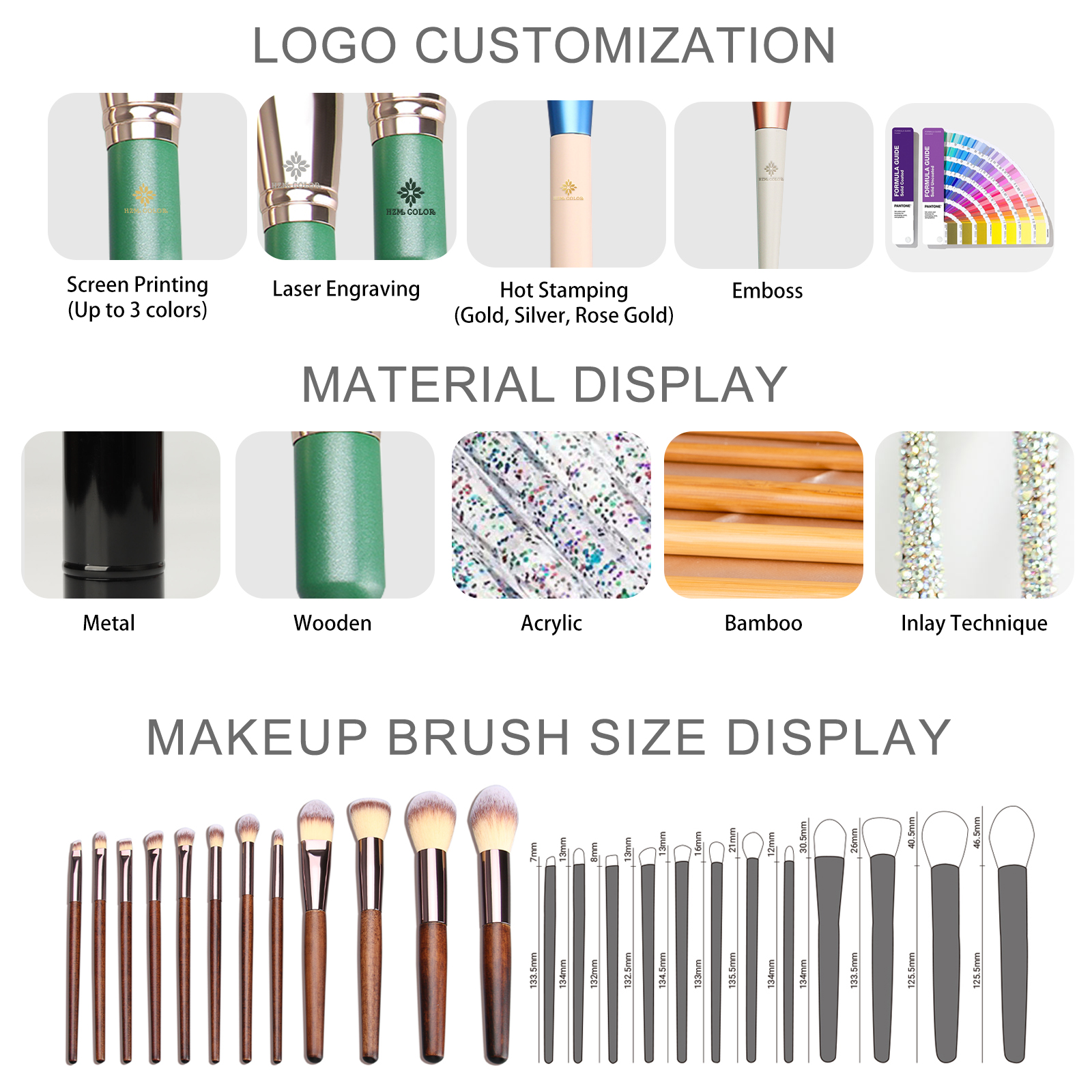 Custom Logo Cosmetics Tools Natural Hair Makeup Brush Set Wood Handle Eyeshadow Professional Beauty Cosmetics Wholesale