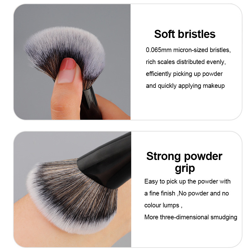 LOW MOQ Custom Logo Professional Dual-Ended Luxury Makeup Brushes Vegan Synthetic Hair Contour Powder Cosmetic Tools Brush Set