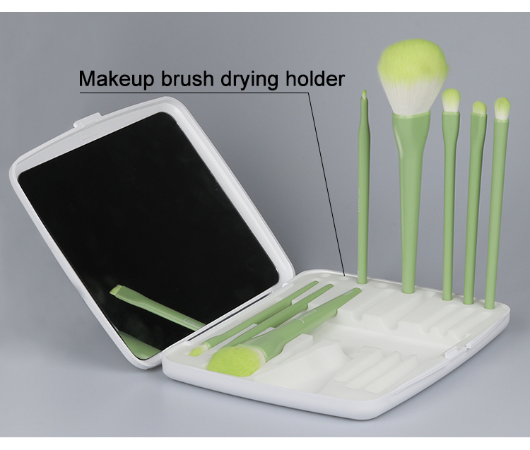 Makeup Brush Set with Mirror Case 3