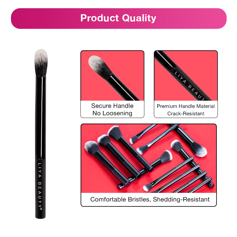 OEM Custom Black Loose Powder Makeup Brush Set Professional Face Blush Concealer Brushes for Makeup Artists
