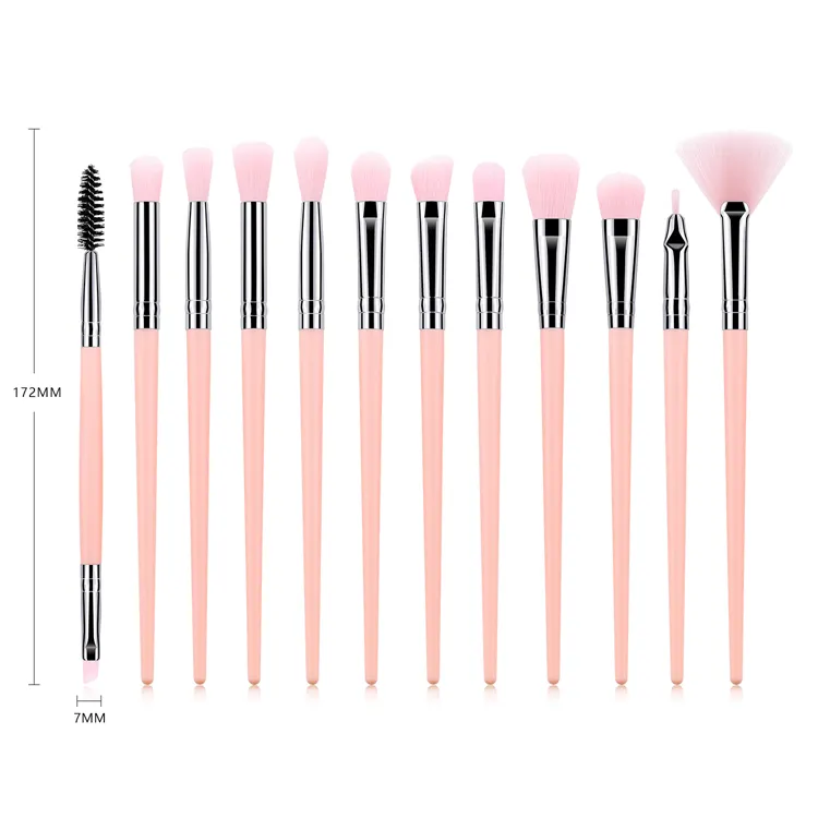 12PCS Cosmetics Tools Professional Makeup Brush Set Premium Synthetic Hair Eye Make-up Brush