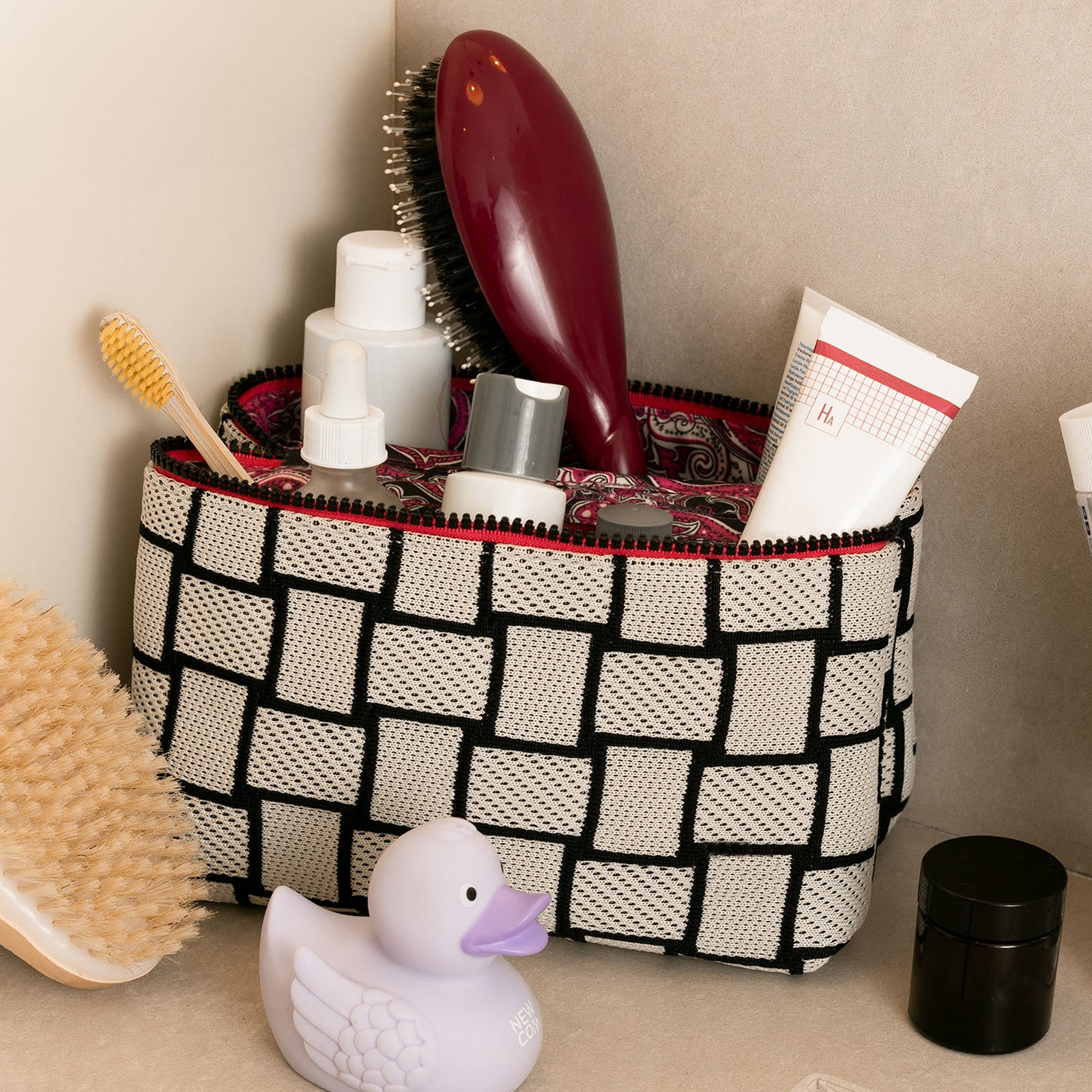 Travel Cosmetic Bag Detailed View