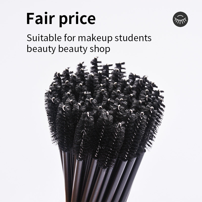 Mini Disposable Nylon Mascara Lash Wand Bendable Eyebrow Cleaning Spoolie Applicator Eyebrow Makeup Cosmetic Extension Brush