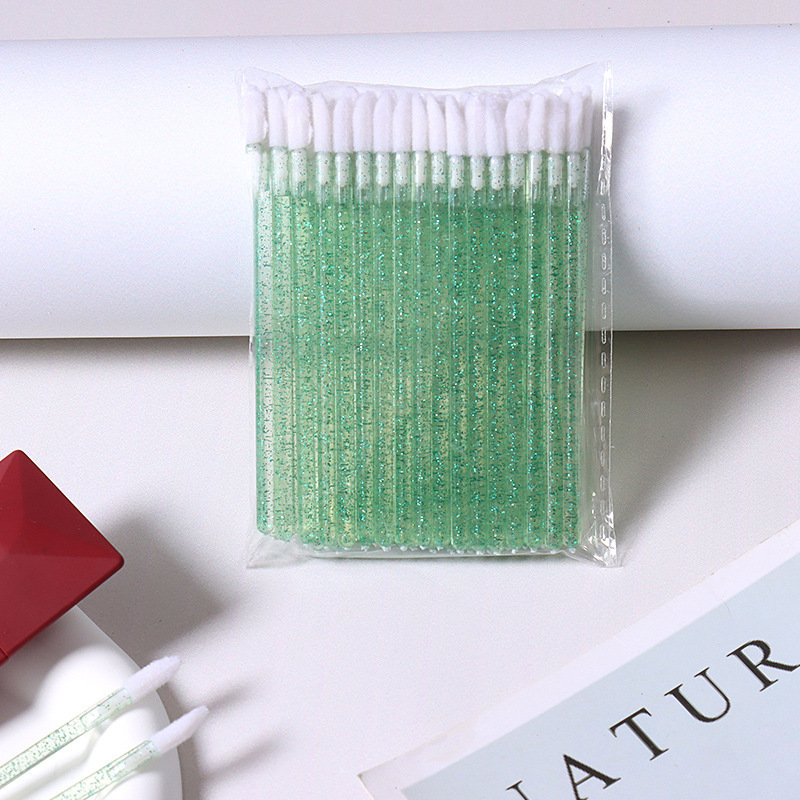 Ultra-Soft Disposable Crystal Lip Brush for Mascara Application Flat Style Key Tool for Lip Gloss Enhancement