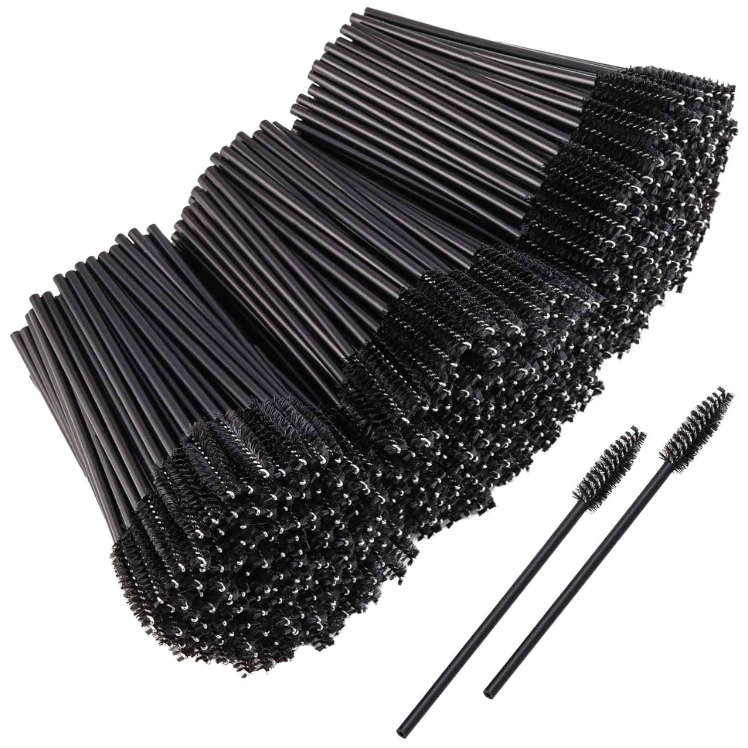 Mini Disposable Nylon Mascara Lash Wand Bendable Eyebrow Cleaning Spoolie Applicator Eyebrow Makeup Cosmetic Extension Brush