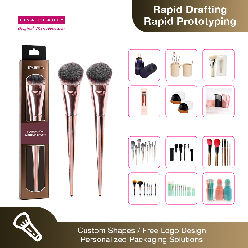 Private Label Wholesales Travel Single Vegan Makeup Brush Custom Logo