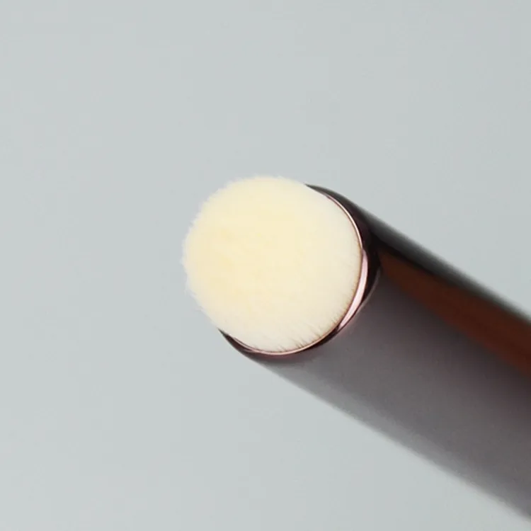 Custom Logo Single Black Dome/Oblique Density Single Hybrid Makeup Concealer Brush Private Label