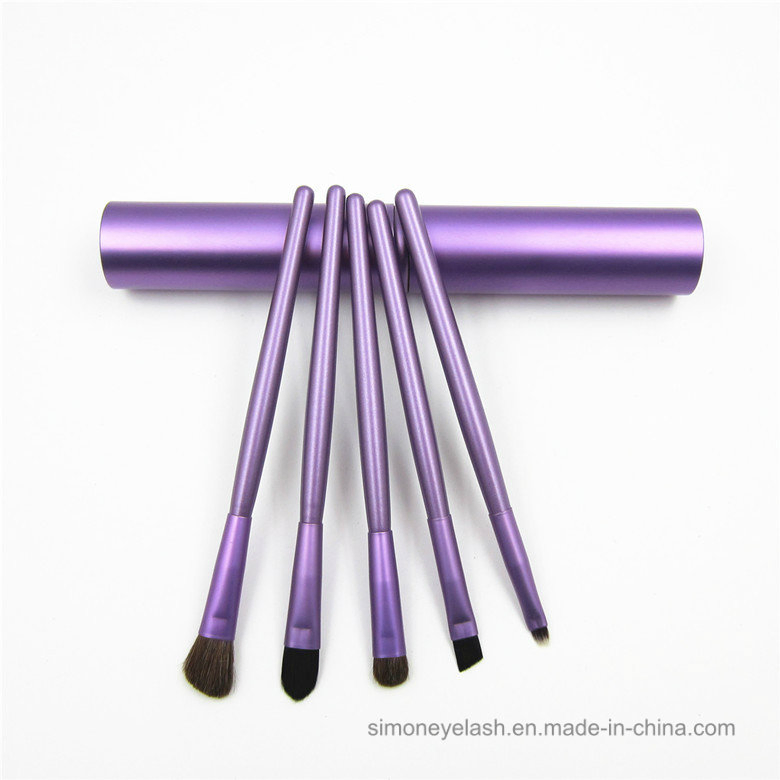 5PCS Makeup Brushes for Beginner with with Round Tube Case