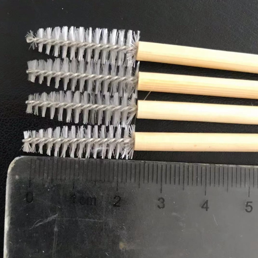 50 Pcs Bamboo Handle Disposable Eyelash Brushes, Eco-Friendly Mascara Wands