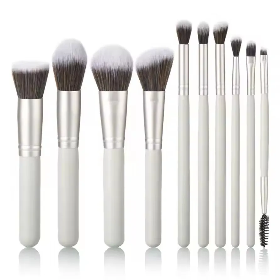Cosmetic Brushes Private Label Travel 10PCS Thread Handle Makeup Brush Set