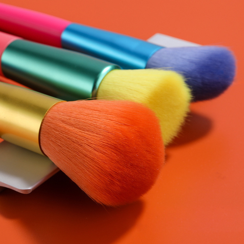 15pcs Customization logo Private Label Synthetic Hair High Quality Makeup Brush Colorful Cute Makeup Brush Set