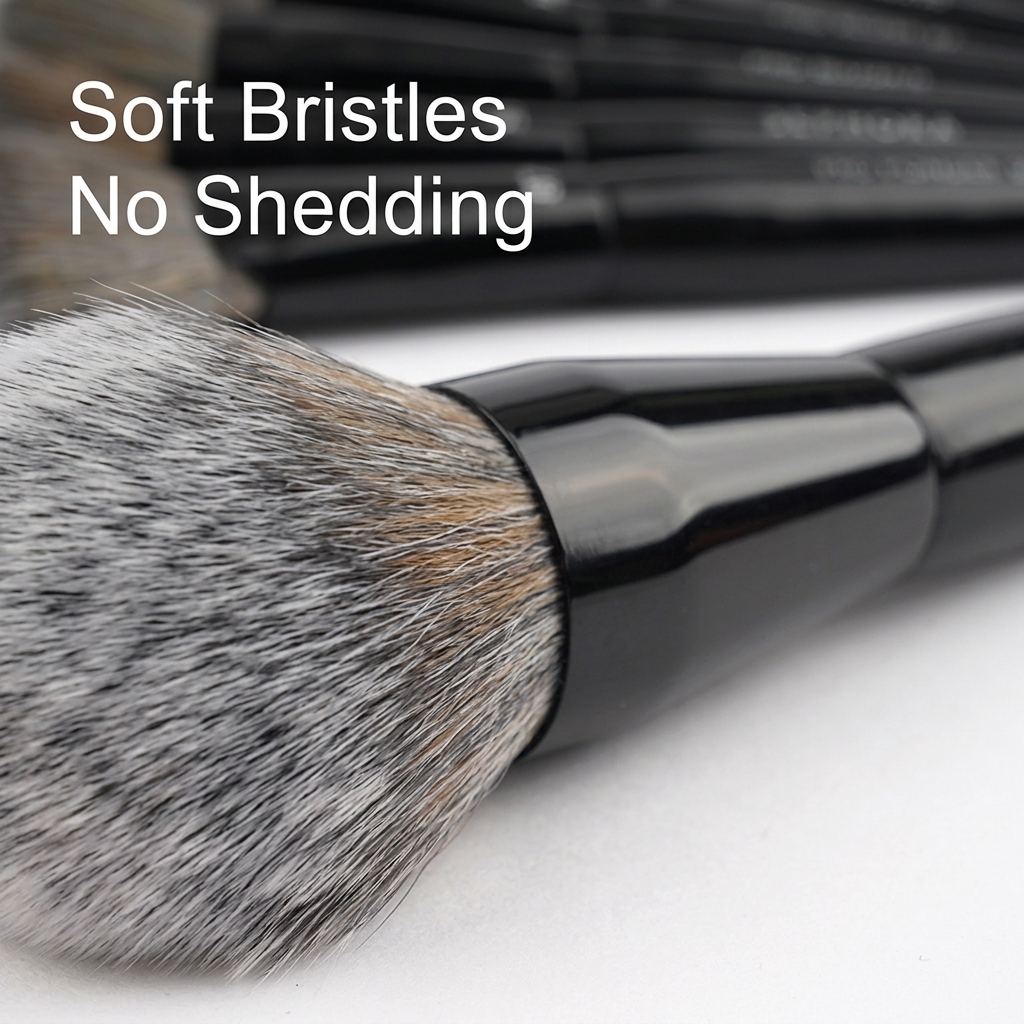Portable 24 Pcs Professional Travel Makeup Brush Set With PU Storage Bags Makeup Artists Brush Set With Custom Logo