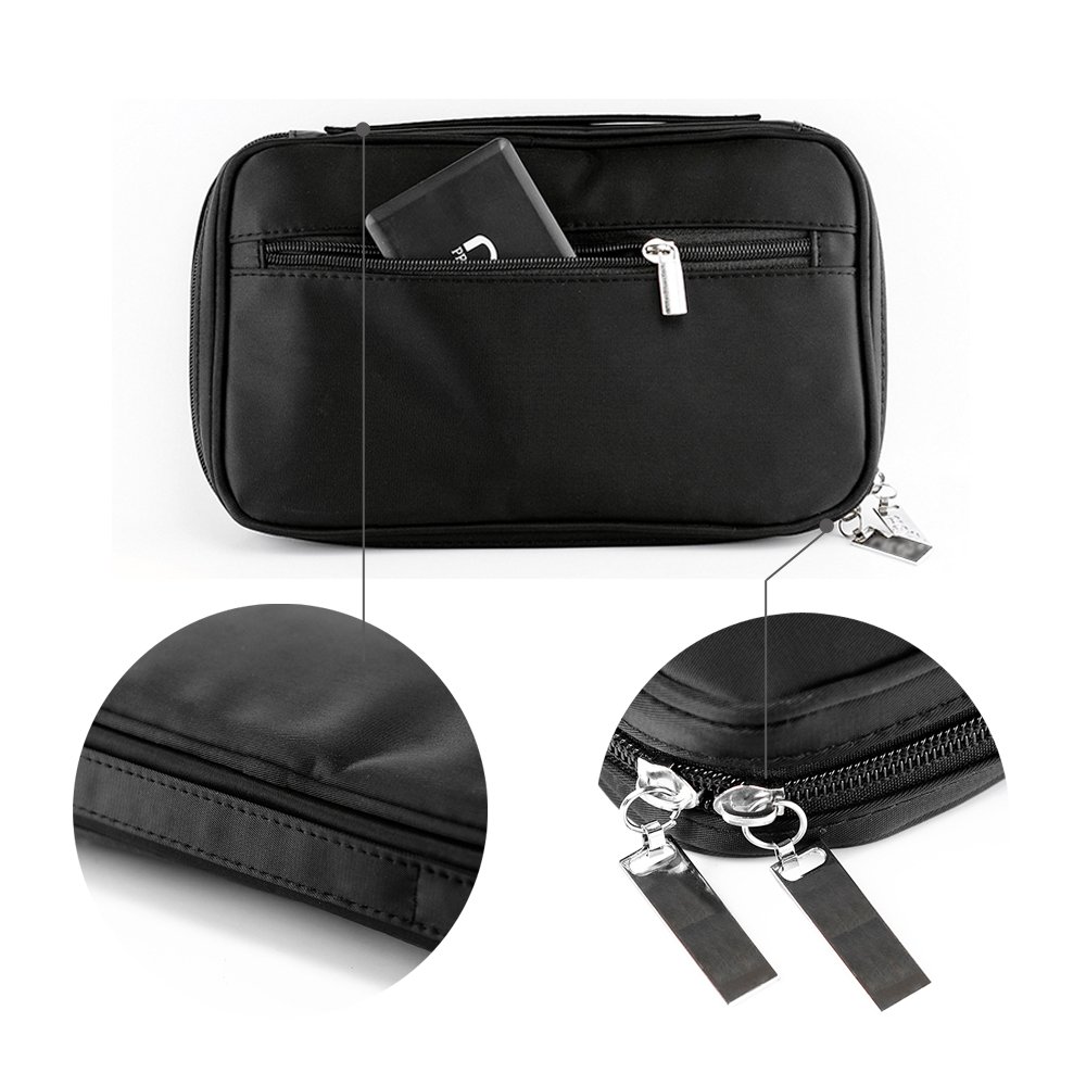 Makeup Brush Rolling Case Inside