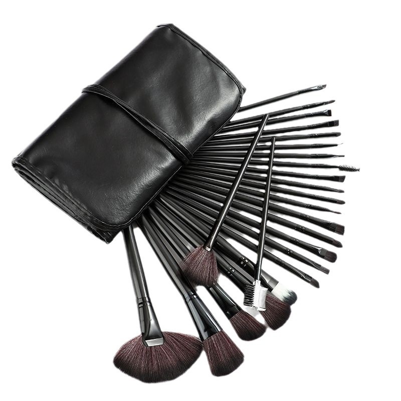 Hot Sale Professional Multifunctional 24pcs/pack Premium Synthetic Face &amp; Shaving Brush Foundation Makeup Brush Set