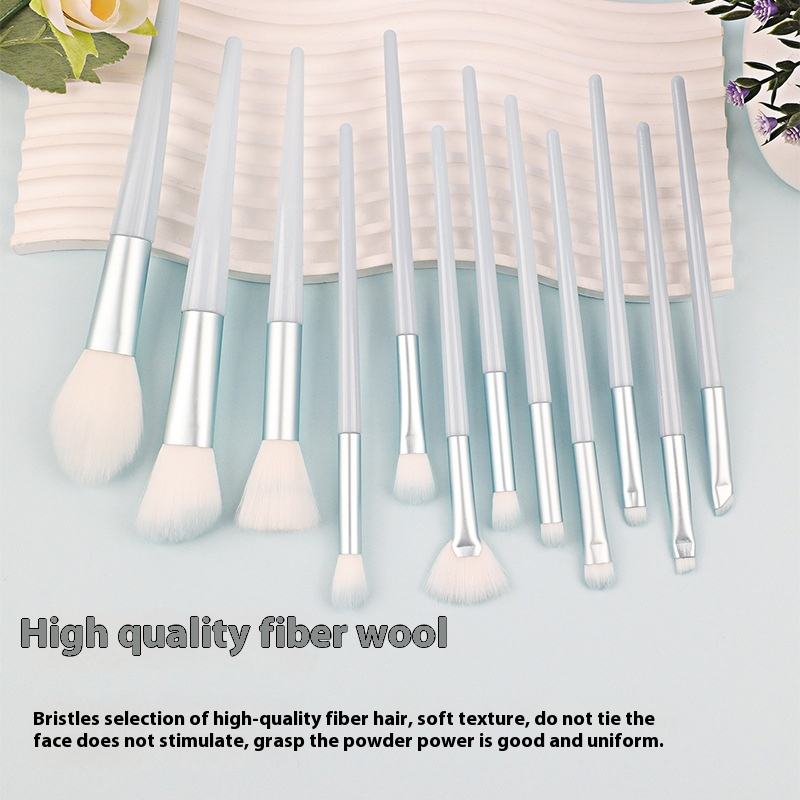 Factory 12-Piece Cheap Makeup Brush Set Loose Powder Eye Shadow Applicator Blending Concealer Blush Makeup Brush Beauty Tools