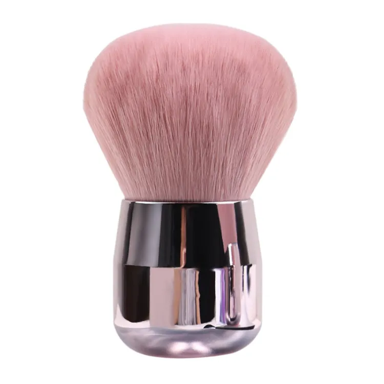Large Pink Premium Kabuki Foundation Brush Portable, Professional, Retractable Makeup Brush