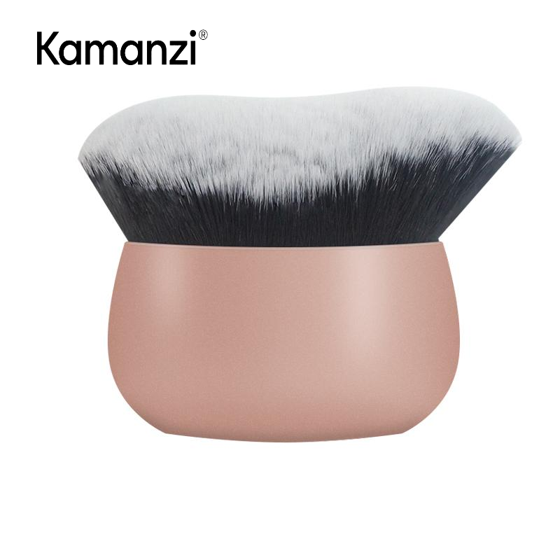 Kamanzi Vegan Makeup Brush Set Flat Silicone Foundation Lotion Tanning Body Concealer Handle for Applying Products