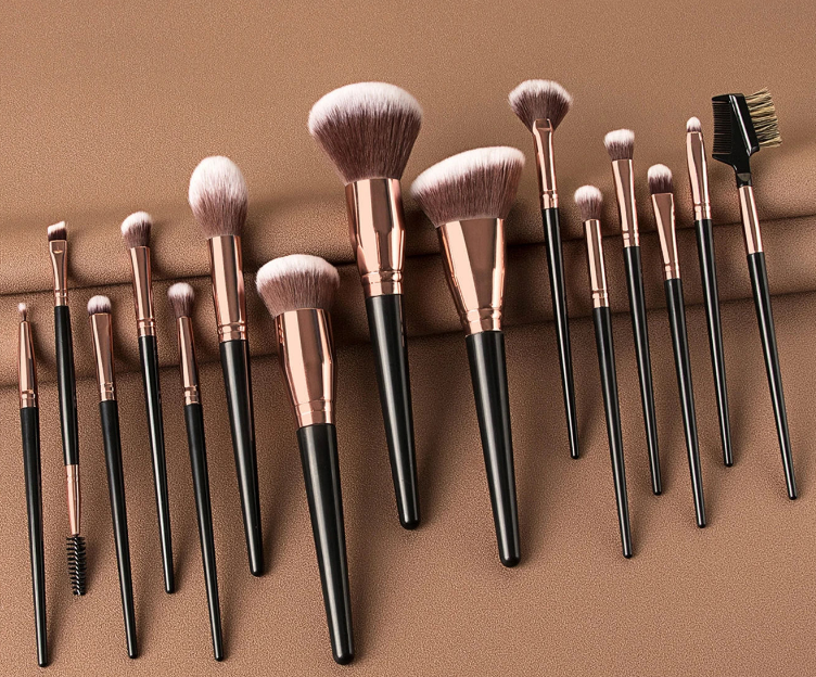 15-Piece Professional Makeup Brush Set