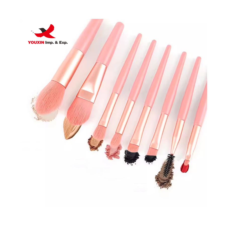 RTS Bulk Mixed Order 8Pcs Makeup Brushes Set Portable Travel Soft Hair Eye Shadow Powder Foundation Brush Beauty Tools