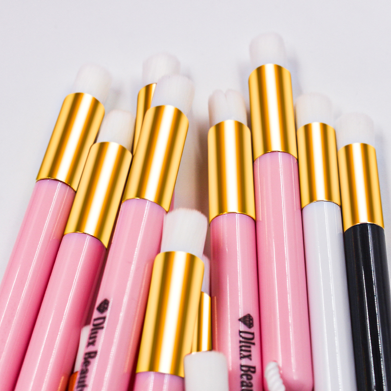 Deep Washing Eyelash Cleaning Brush Pink White Lash Shampoo Brush for Beauty Salon Makeup Lash Cleansing Brush