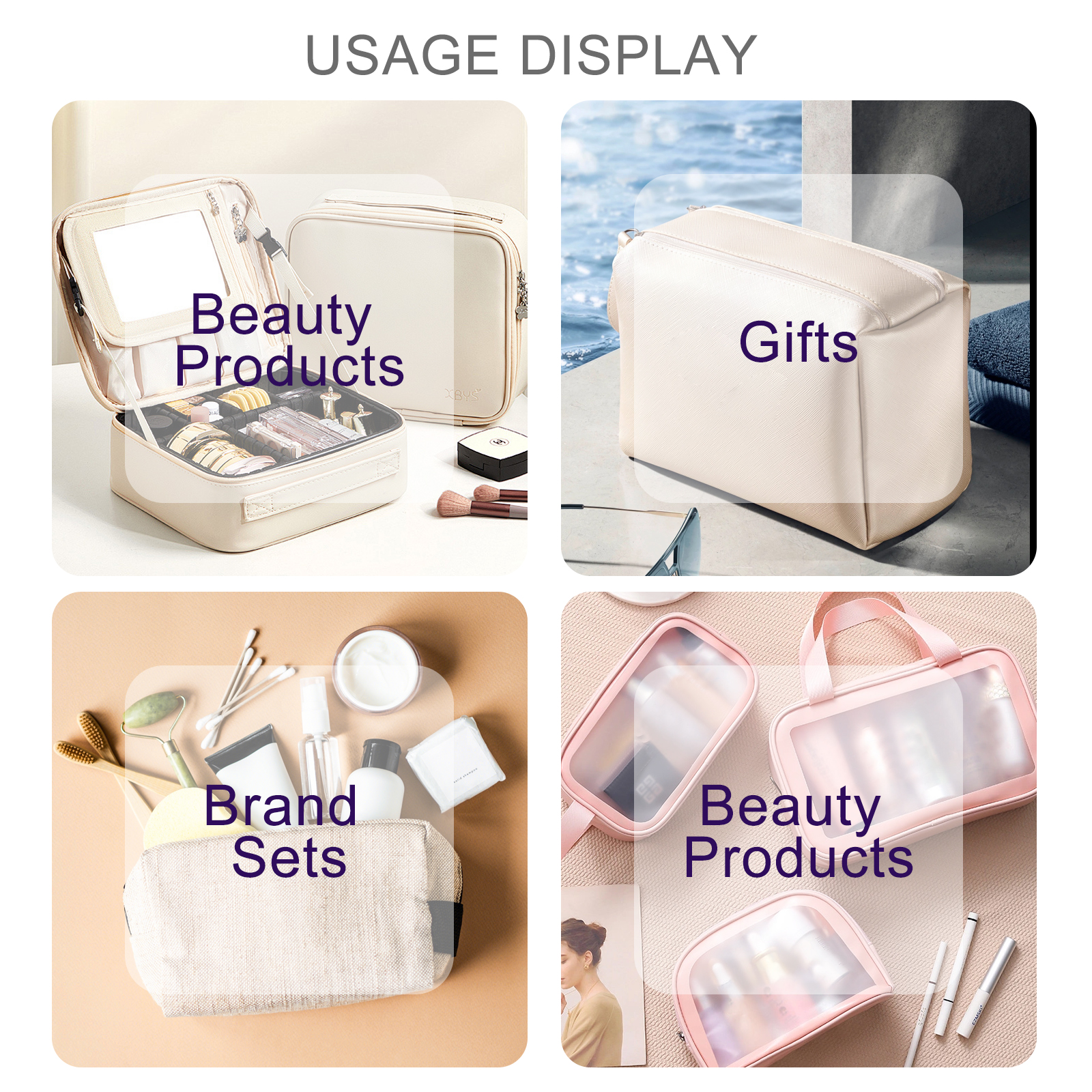 Professional Rose Gold Luxury Eco-friendly Synthetic Hair Makeup Brushes 7-Piece Set Flat Foundation Small Eyeliner Lip Liner