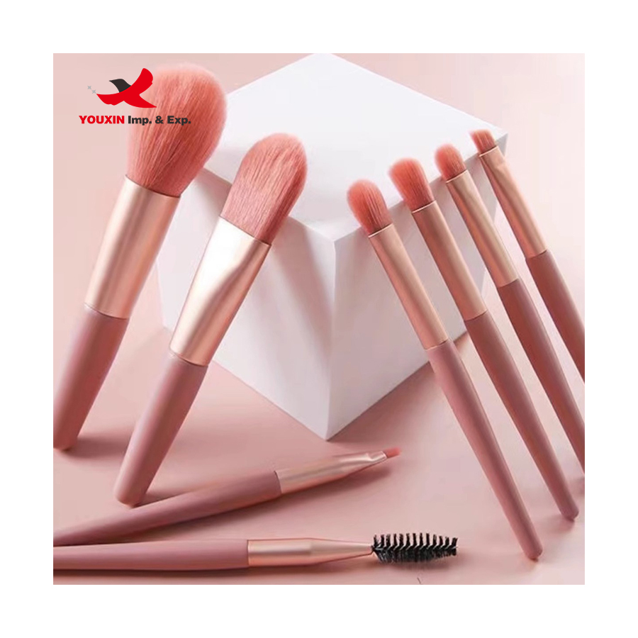 RTS Bulk Mixed Order 8Pcs Makeup Brushes Set Portable Travel Soft Hair Eye Shadow Powder Foundation Brush Beauty Tools