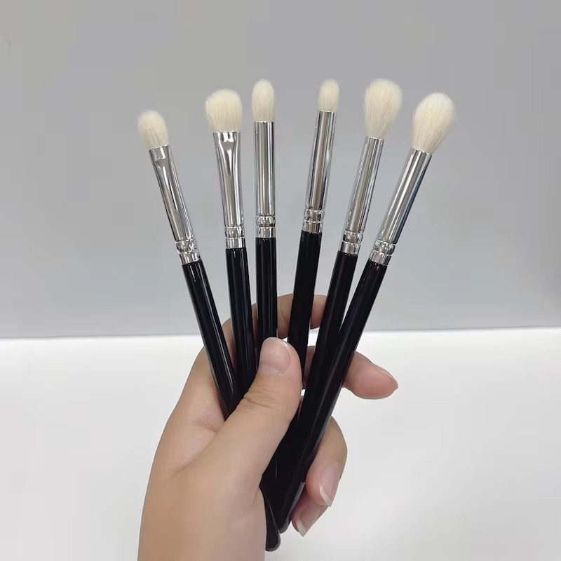 Hadiyah Beauty 6pcs Professional Eye Makeup Brushes Eyeliner Eyeshadow Blending Brush Sets Goat Hair Eye Makeup Brush Set