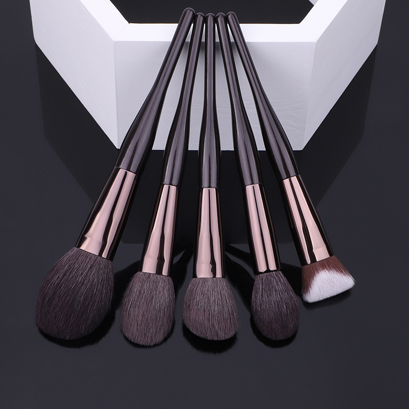Drunk Beauty Dongguan Animal-Hair 15-Piece Makeup Brush Set Fine High-Grip Natural Hair Loose Powder Foundation Brushes Wood