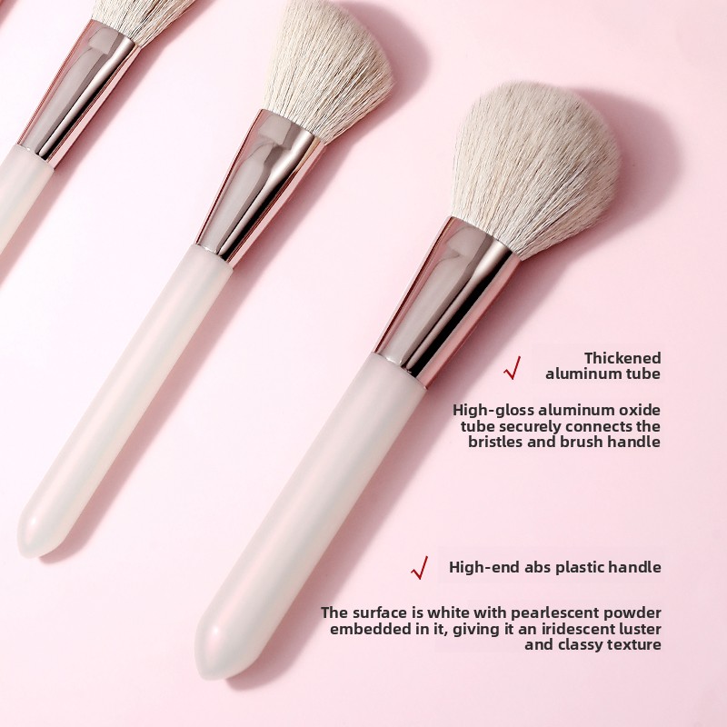 Face Luxury Cosmetic Brush Set Synthetic Fiber Blending Vegan Powder Foundation Contour Beauty Tools Makeup Brush Set 10 Piece