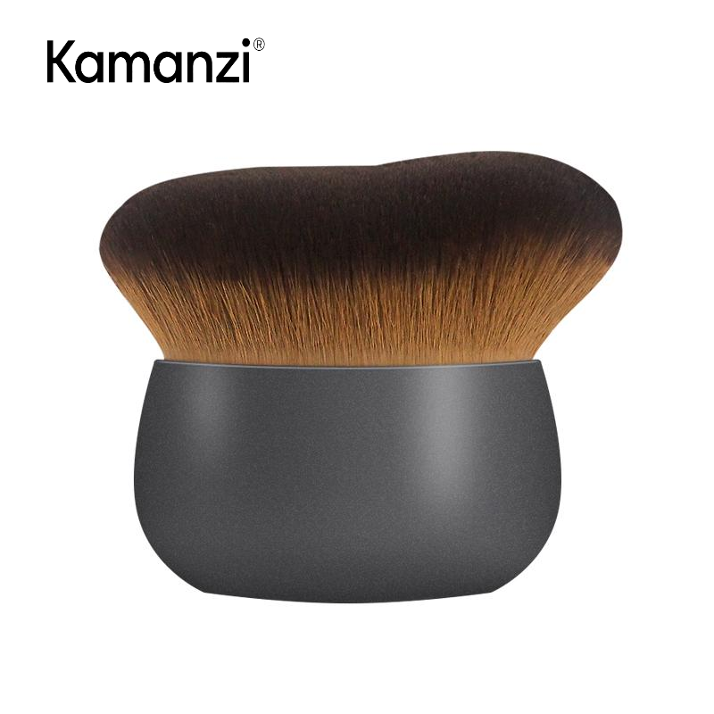 Kamanzi Vegan Makeup Brush Set Flat Silicone Foundation Lotion Tanning Body Concealer Handle for Applying Products