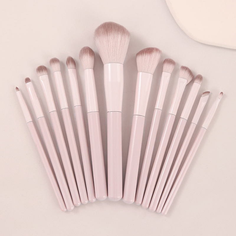 13pcs Makeup Brush Set Synthetic Fibre Eyeshadow Blush Contour Highlighter Blending