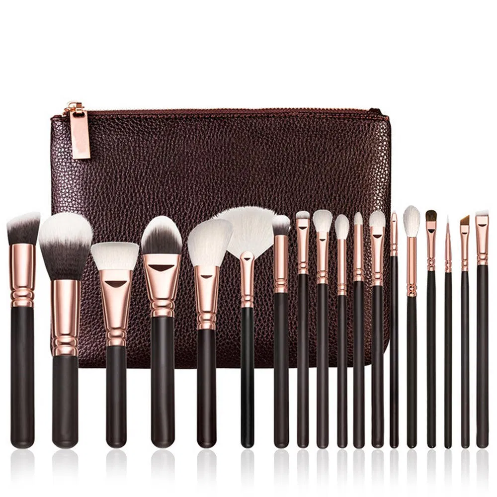 Wholesale High Quality Rose Gold New Professional 15 PCS Private Label Makeup Brush