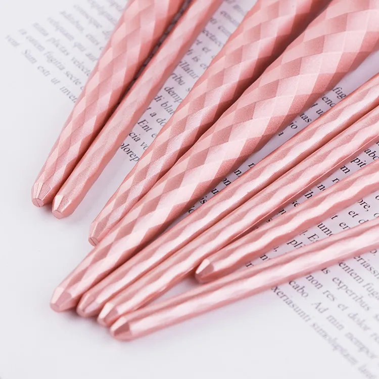 Wholesale OEM Cosmetic Brush Custom Diamond Rose Gold Makeup Brush Set Private Label Professional