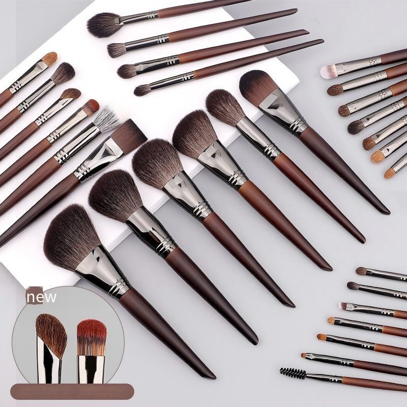 New Upgraded Ms.miau 30Pcs Professional Makeup Brush Set-Premium Goat Hair Brushes for Face Foundation Eyeshadow &amp; Concealer