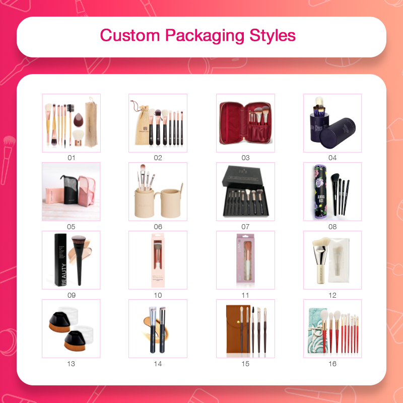 Private Label Wholesales Travel Single Vegan Makeup Brush Custom Logo