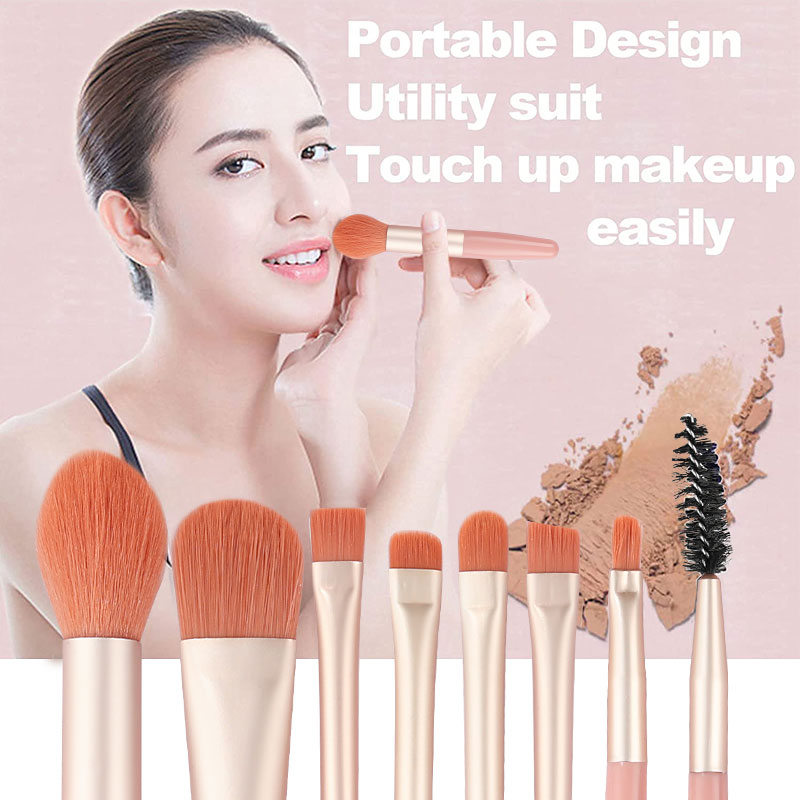 Mini 8Pcs Makeup Brushes Set 1